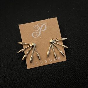 Plunder Gold Spike Earrings